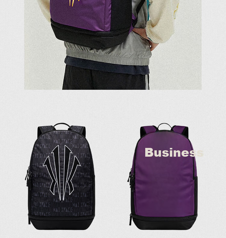 Anta Kyrie Irving Series Men's Large Capacity Water-Resistant Double Compartment Backpack Student Sports Basketball Bag 6