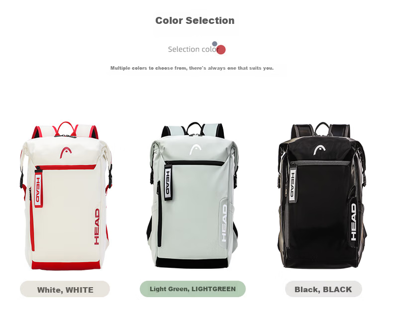 HEAD Badminton Sports Gym Bag Swimming Double Shoulder Backpack Training Bag for Men and Women High School and College Students 9