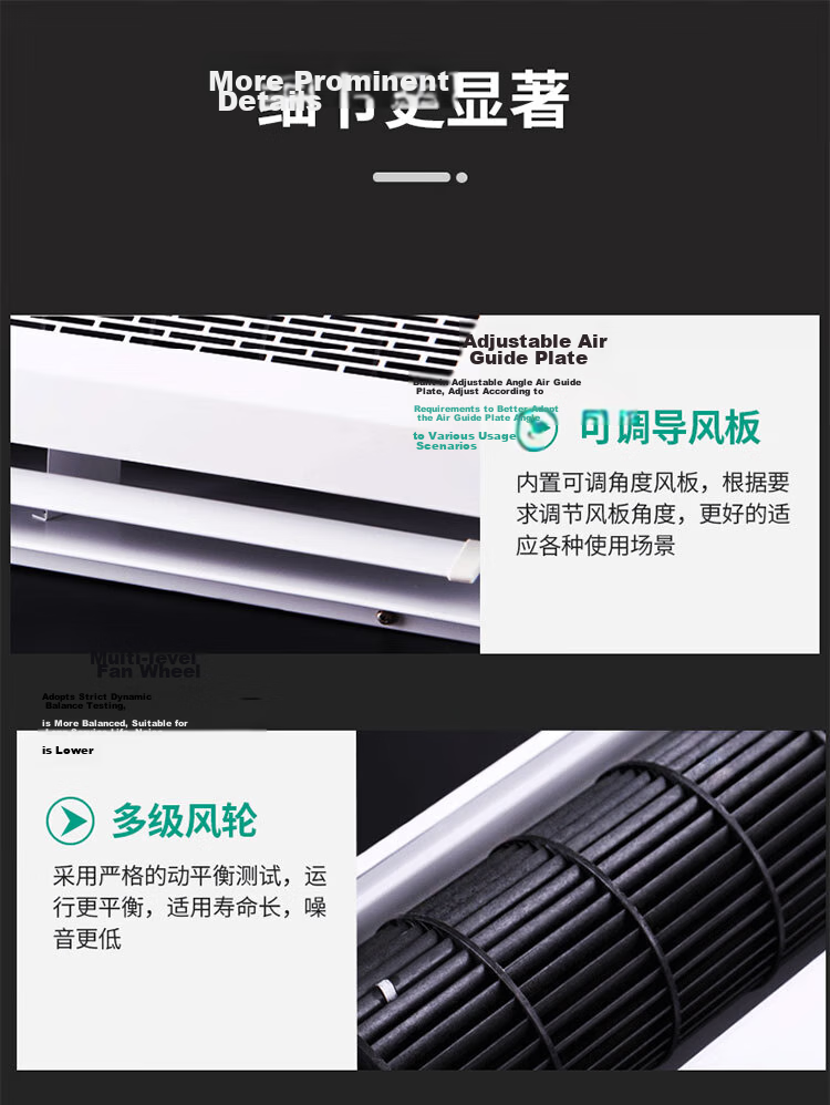 Nedfon FM3018-2-S Natural Wind Cross Flow Air Curtain Commercial 1.8m Powerful Air Door Curtain Fan 19