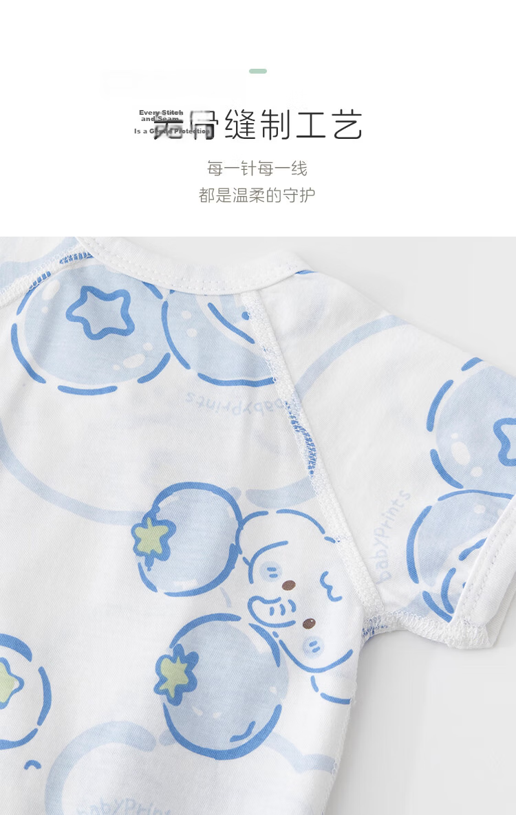 Babyprints Newborn Bodysuit 2-Pack Baby Short Sleeve Lightweight Summer Cotton Romper Soft Pink Size 52 7