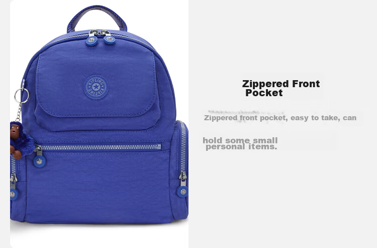 Kaipu Lin Lightweight Large Capacity Student Backpack Fashion Multi-Compartment Shoulder Bag MATTA Navy Blue WB Birthday Gift 9