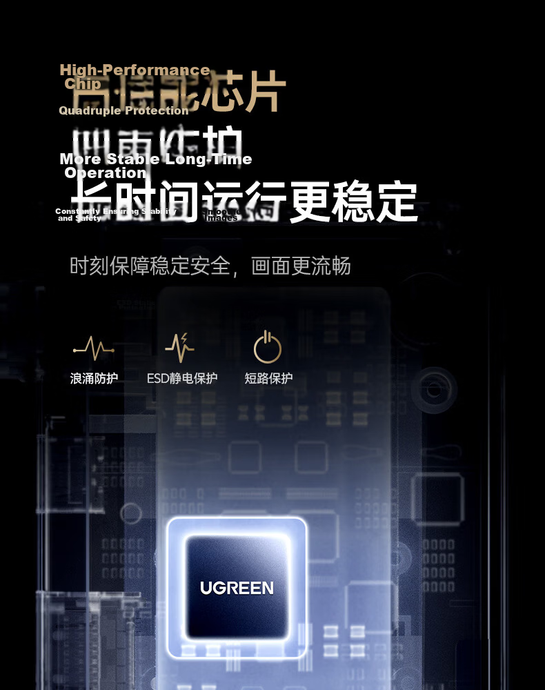Ugreen HDMI Wireless Screen Mirroring Device HD Conference Multi-Receiver Compatible with Laptop Desktop TV Projector 100m Transmission Single Receiver 75532 19