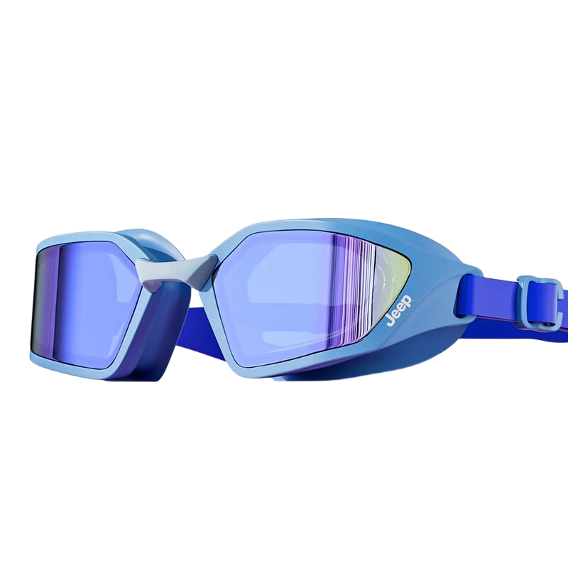 JEEP Kids Swimming Goggles Boys Waterproof Anti-Fog HD Youth Girls Swim Glasses Blue Star Dream Coated Lens