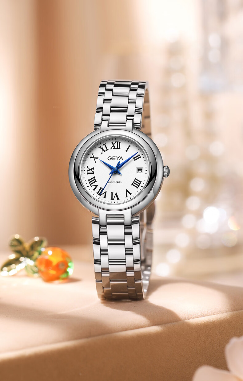 GEYA Women's Steel Strap Watch, Waterproof Quartz Ladies' Watch Starry Sky Series, Birthday Gift for Wome 3