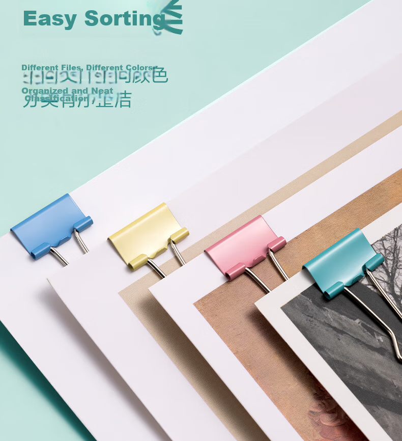 Deli Four-In Office Supplies Combination Set (19mm Small Binder Clips 10 Pieces + 29mm Paper Clips 100 Pieces + Pushpins 50 Pieces + Rubber Bands/box 8500 3