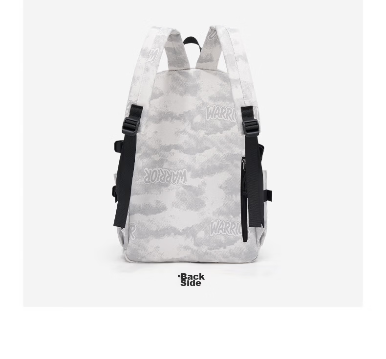 Warrior Men's New Versatile Large Capacity Student Backpack Lightweight Simple Junior High and High School Girls' Shoulder Bag 23