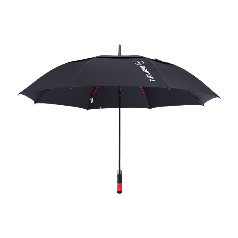 MAMORU Straight Handle Thick Umbrella, Large Size Windproof Automatic Umbrella for Men, Business Use, Black, 135cm