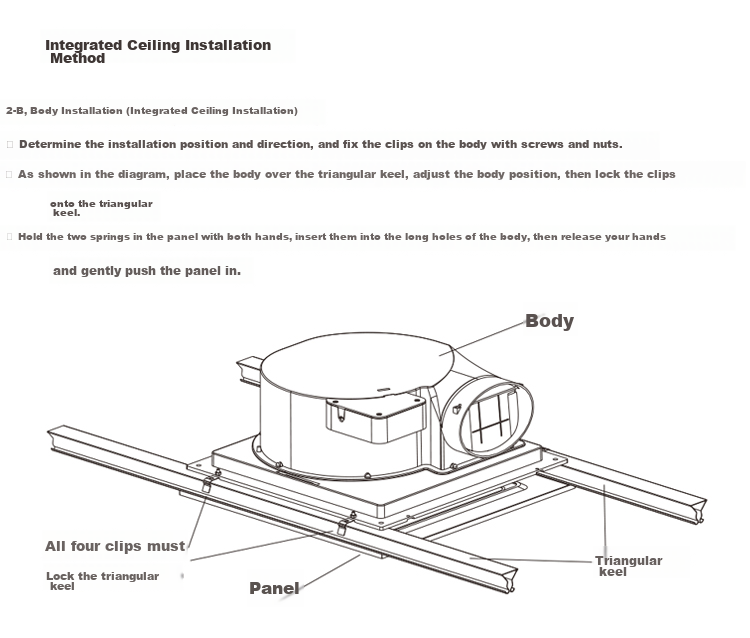 Nedfon Universal Ceiling Exhaust Fan, Integrated Ceiling Ventilation Fan 300x300 Low Noise Ducted Ventilator BPT10-23A 19