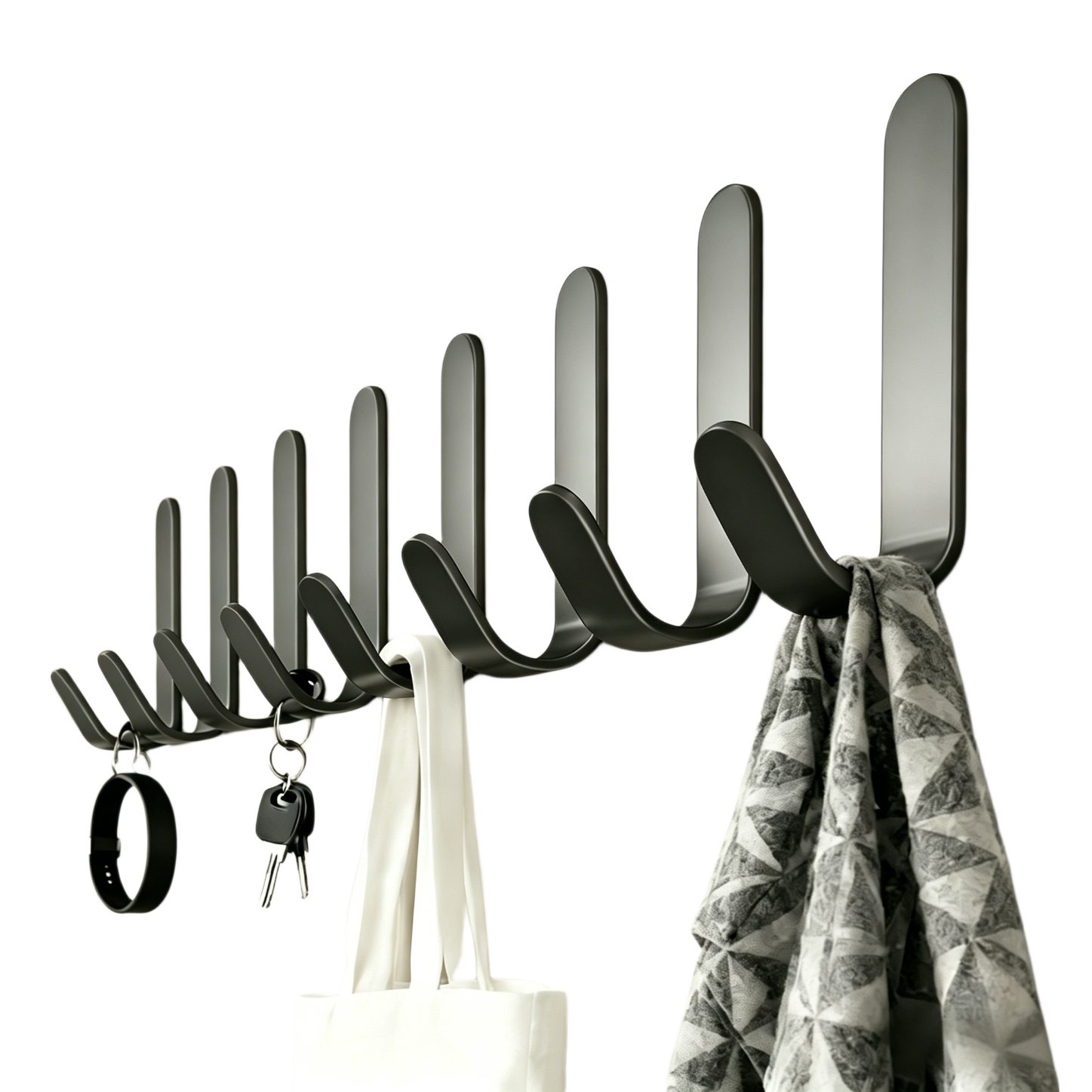 Xinpei Heavy-Duty Metal Hooks, No Drilling Required, Kitchen Bathroom Seamless Hooks, Strong Adhesive-Free Hooks for Bedroom And Bathroom, Indoor Hanging Hooks