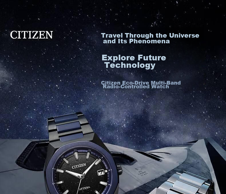 CITIZEN ATTESA Series Eco-Drive Multi-Band Radio-Controlled Super Titanium Strap Perpetual Calendar Watch CB3045-61E Father's Day Gift 2