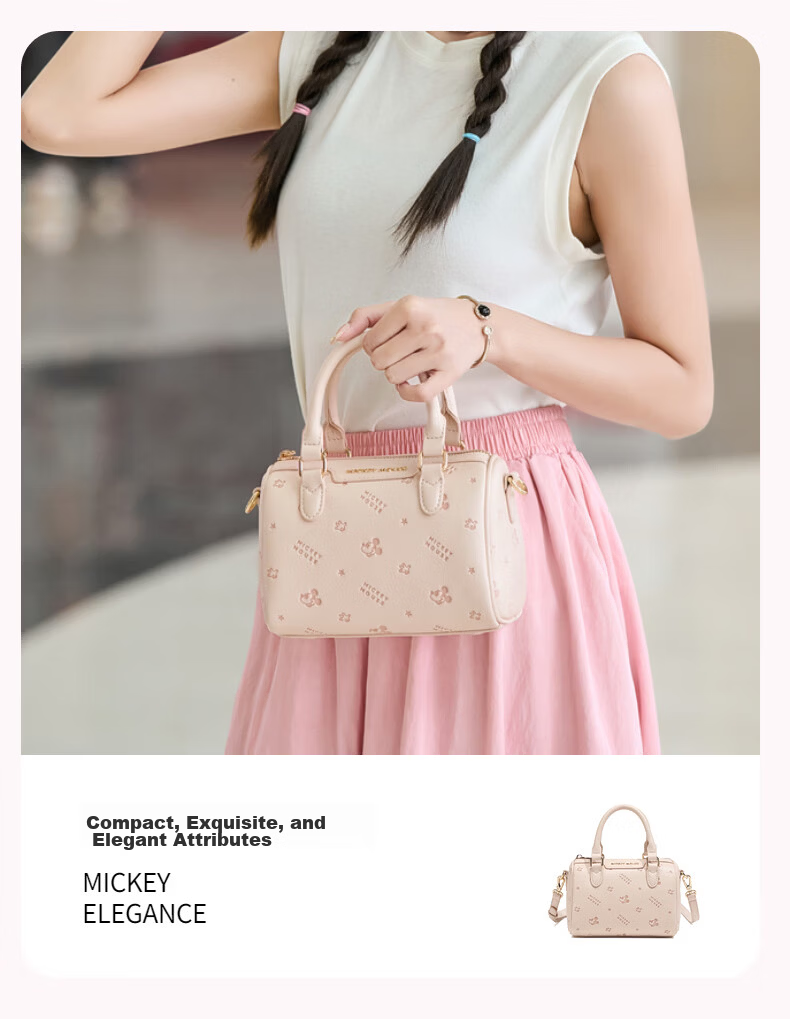 Disney Genuine Women's Crossbody Bag 2026 New Versatile Pink Shoulder Bag Birthday Gift for Girlfriend 4
