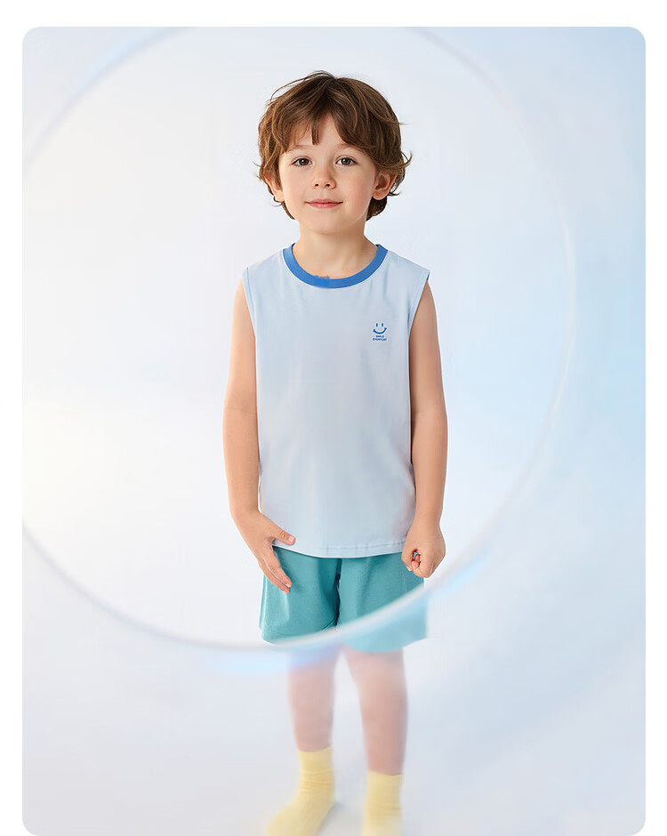 Balabala [balaOne] Children's Vest Unisex Baby Sleeveless Innerwear Top for Kids 27