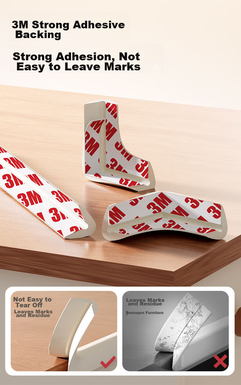 SAFTY DAD Shield Dad Silicone Anti-Collision Strip Baby Non-Sticky Children's Eco-Friendly Non-Toxic Table Edge Protector 7