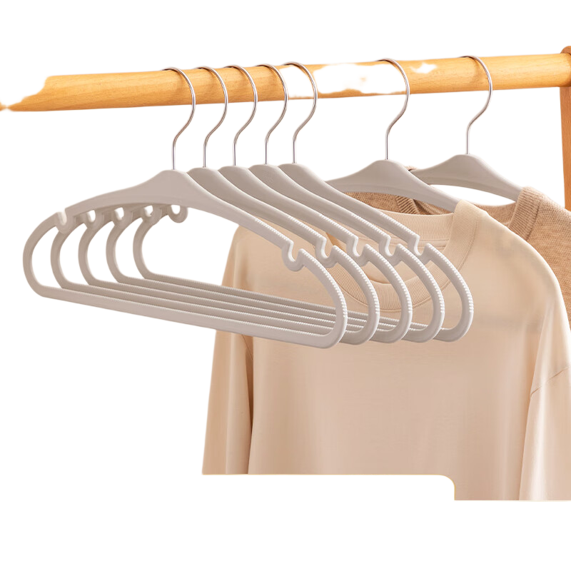 Left Corner Rubber Coated Hangers Non-Marking Clothes Hangers Clothes Rack Anti-Slip Clothes Hangers Gray 10-Pack