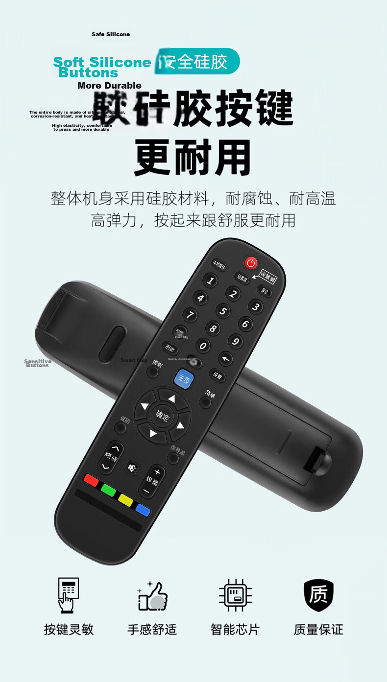 Weibait Universal Infrared Remote Control for Hisense TV CN3A75 Compatible with VIDDA HZ55E3D 43A3F 50A52E 75A55E HZ75A 8