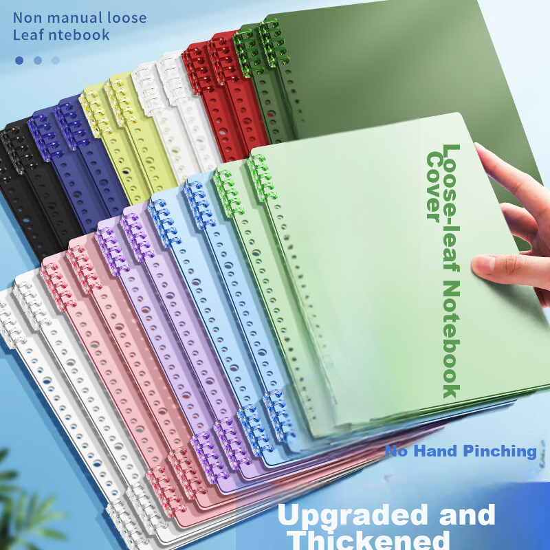 GOTOVAN A4 Loose-Leaf Notebook Cover Detachable Binder Ring B5 Ring Buckle Spiral Binding Punch Storage Soft Leather Cover DIY Accessories Comfortable
