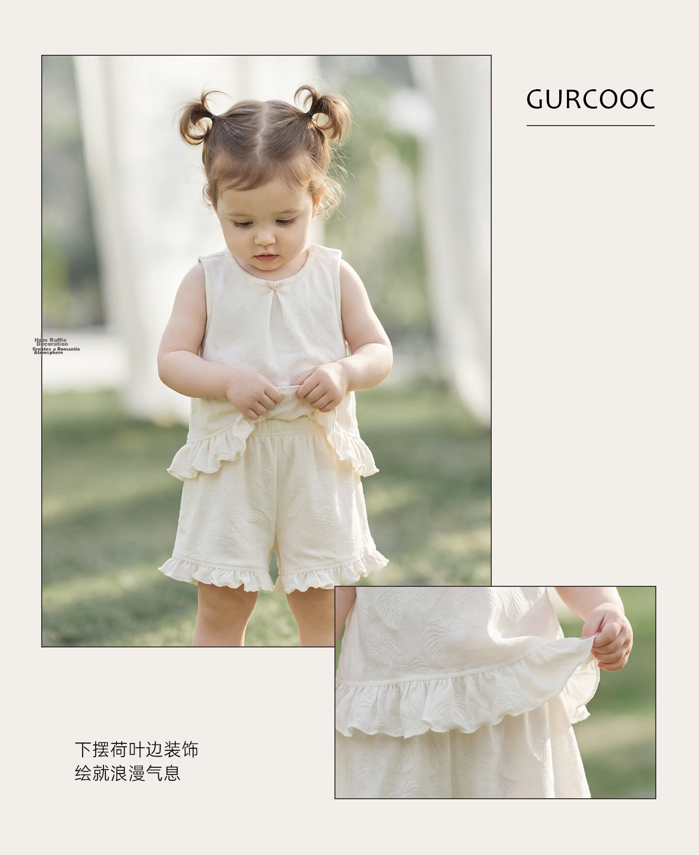 Guaiqi Bear Baby Toddler Sleeveless Top and Shorts Summer Cute Mesh Breathable Vest Set for Girls 10