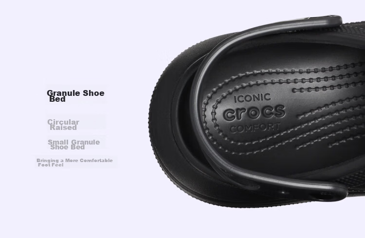 CROCS Tan Jianci Classic Puff Clog | 207521 Black-001 Size 40 (250mm) 9