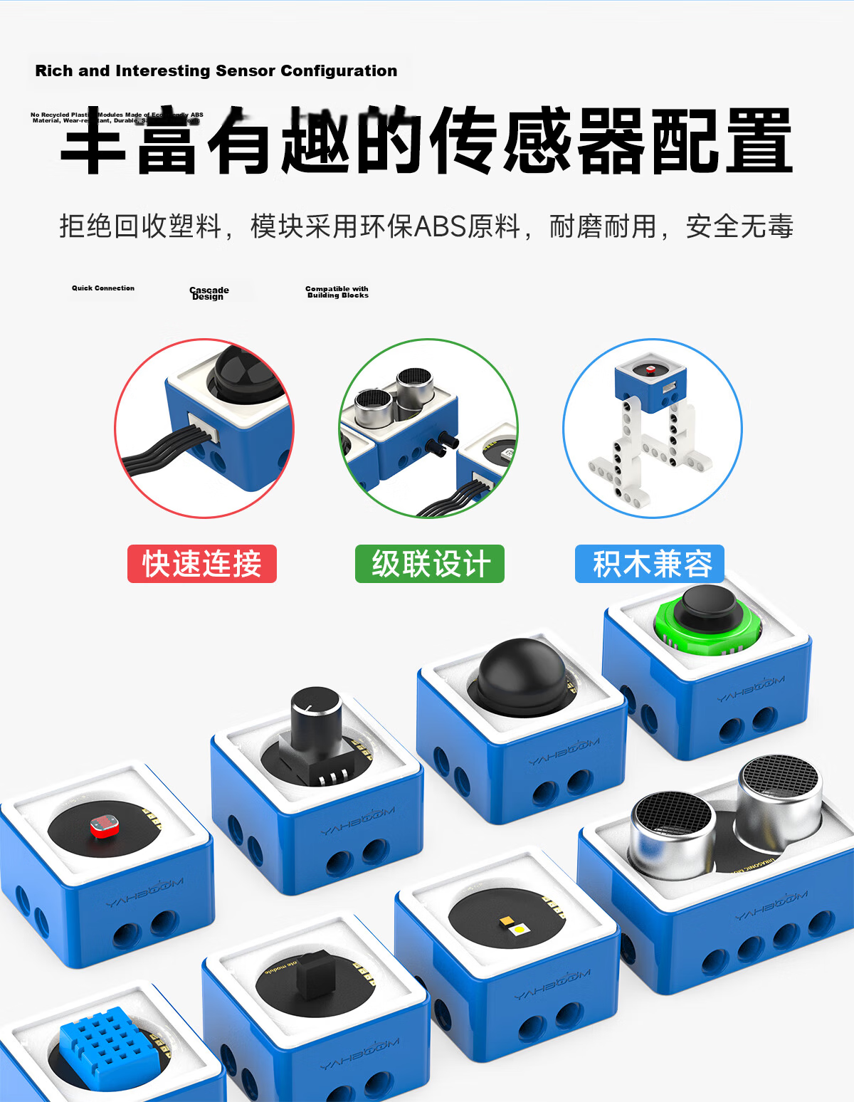 Yahboom Microbit Programmable Building Block Robot Kit Graphical Python Maker Education V2 Beginner Sensor Advanced Version (Includes Microbit V2 Mainboard) 13