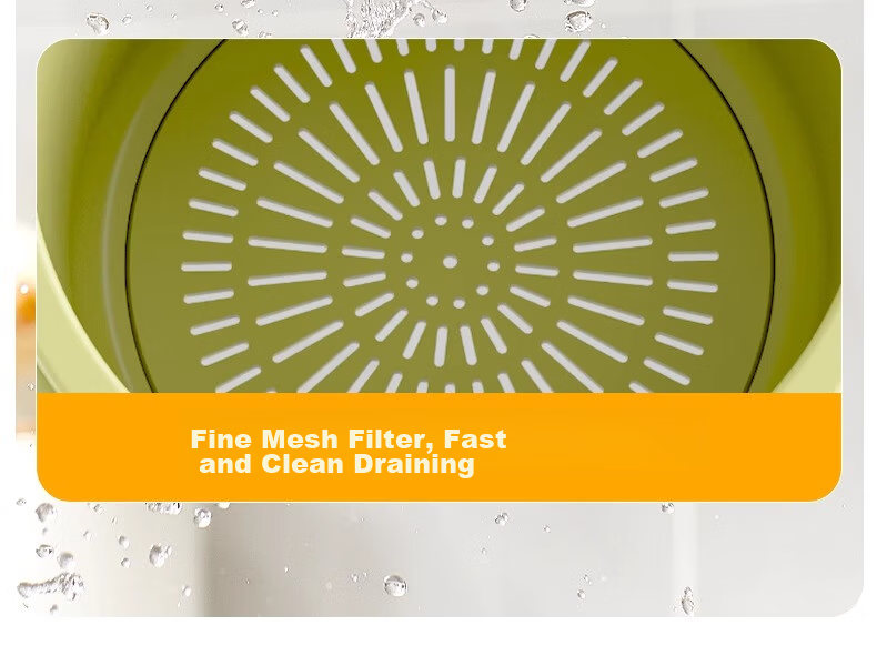 KATEI STORY Hanging Sink Draining Basket Kitchen Sink Food Residue Filter Fruit Washing Strainer Basket 12