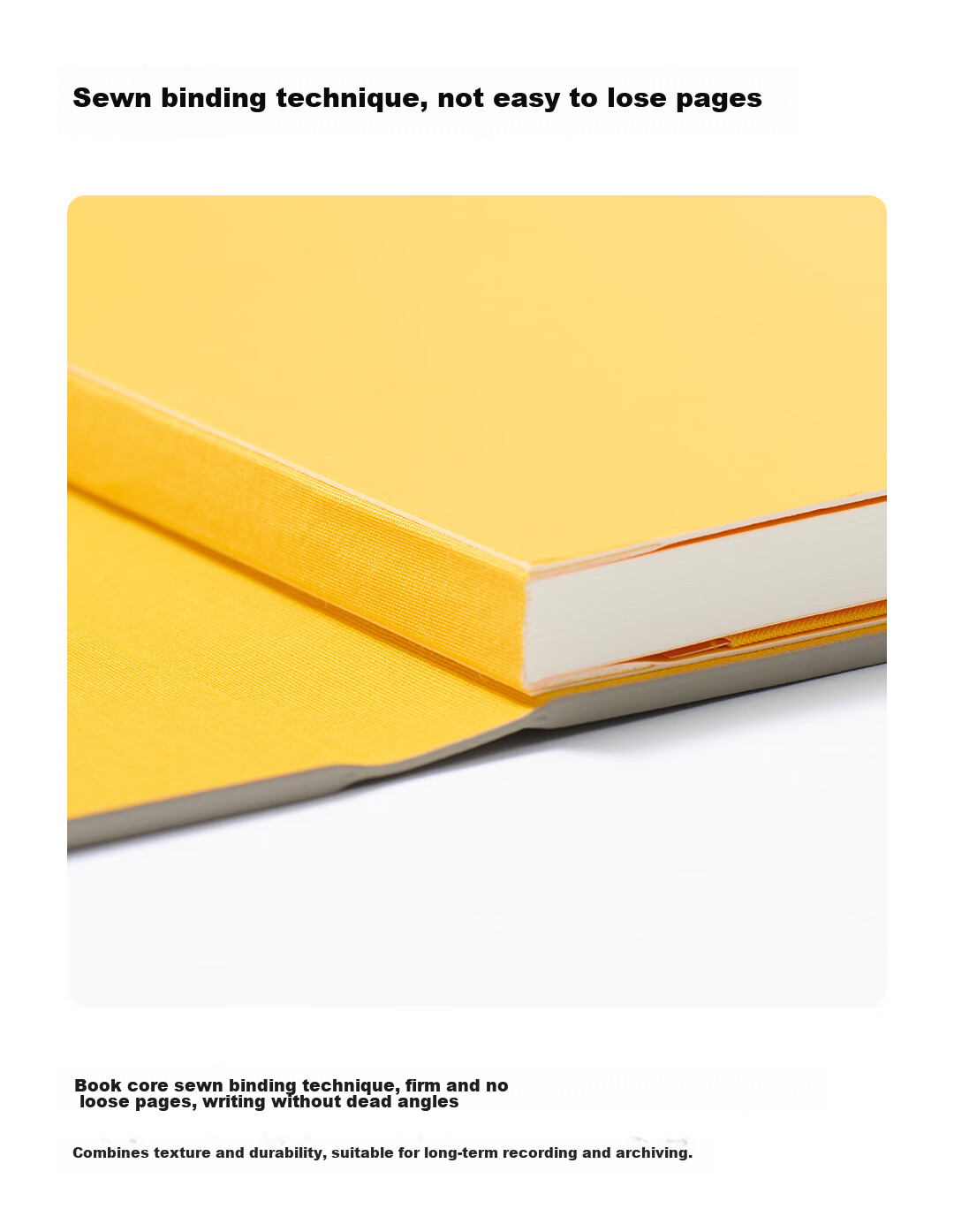 KACO MEMORY II Hard Cover Notebook A5/96 Pages/8mm Ruled (Gray/Yellow) Customizable Logo 3
