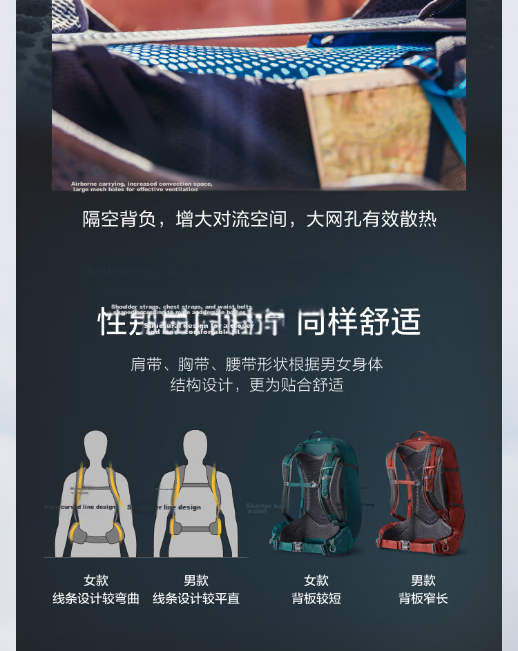 GREGORY Citro 30L Hiking Backpack Professional Outdoor Large Capacity Men's Double Shoulder Bag AO5 3