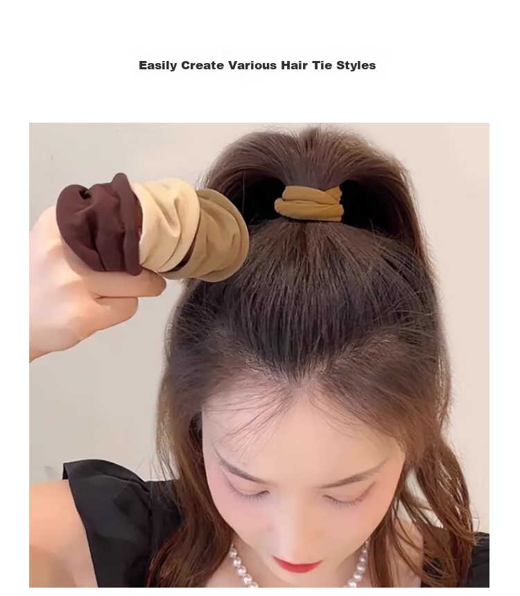 Yefili 10-Pack High Ponytail Hair Ties Wide Seamless Elastic Hair Bands for Women Students High Elastic Hair Accessories 16