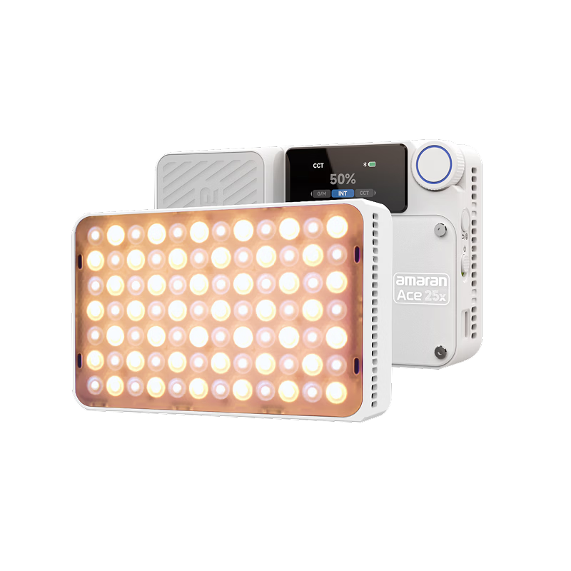 AMARAN Aputure ACE 25X White Live Streaming Fill Light, Photography Light, Portable Handheld Light for Live Streaming Room, Photography, Video Shooting, Night Photography, Film And Outdoor Filming, Pocket Light