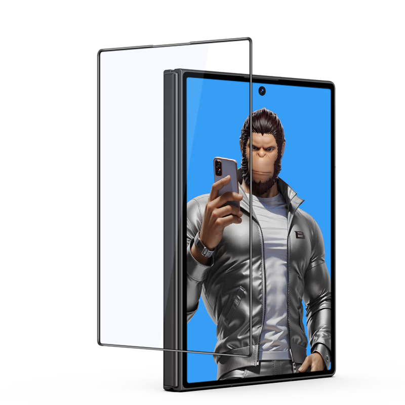 BLUEO Tempered Glass Screen Protector for Samsung Galaxy Z Fold8, HD Anti-Fingerprint, Scratch-Resistant, Durable Outer Screen Protective Film