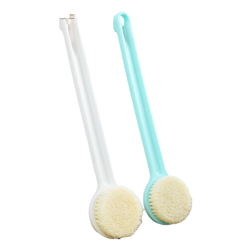 Grace Long-Handled Back Scrubber Bath Brush with Soft Nylon Bristles, Non-Shedding Shower Scrubber for Back And Body, 8*36cm
