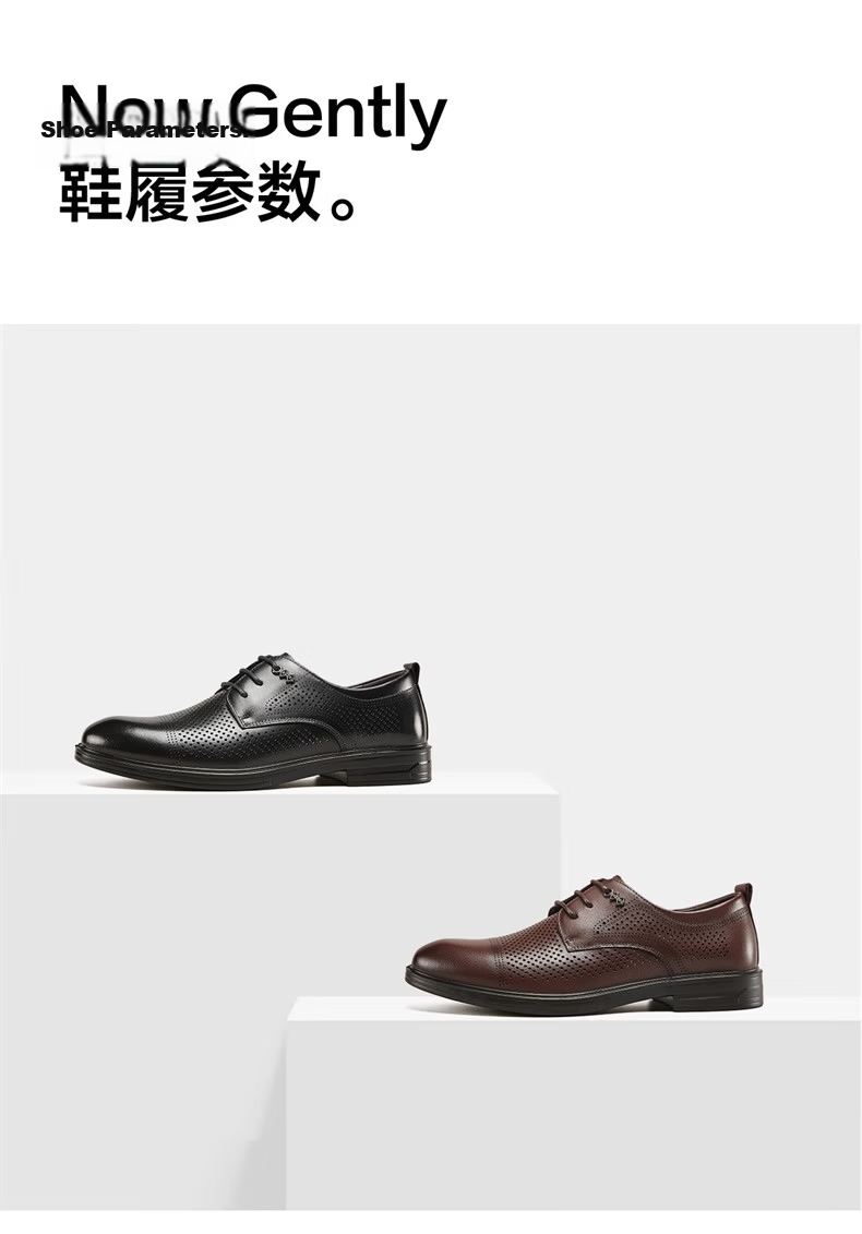 Eierkang Men's Business Formal Shoes Comfortable Commuter Single Shoes Groom Wedding Shoes 63129W Black Size 45 24