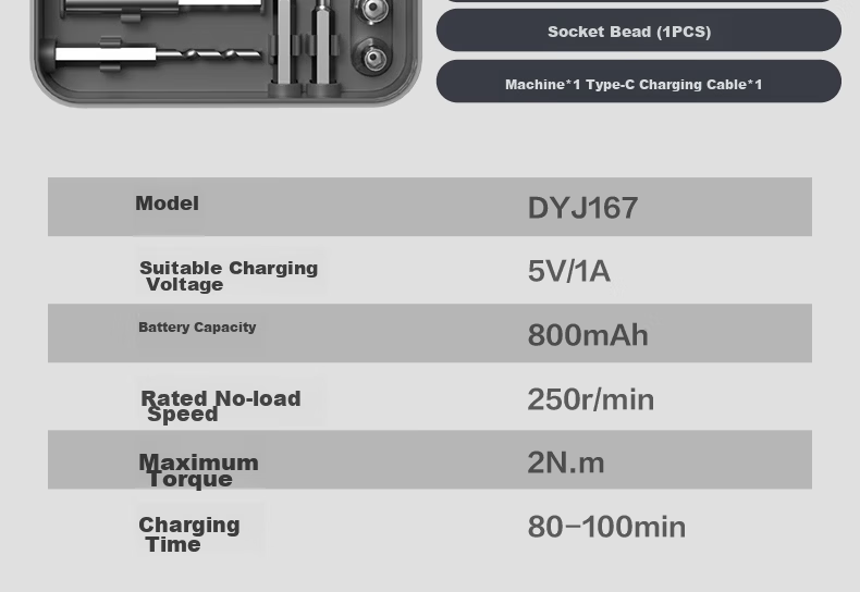Deli Electric Screwdriver Household Dual-Mode Precision Manual Screwdriver Set with 32 Accessories for Appliances and Furniture 25