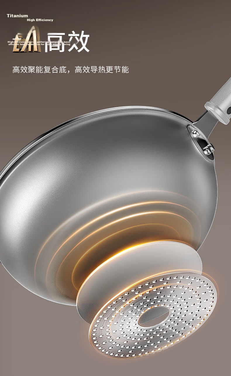 Joyoung Non-Stick Titanium Frying Pan 30cm Compatible with Induction and Gas Stoves 10
