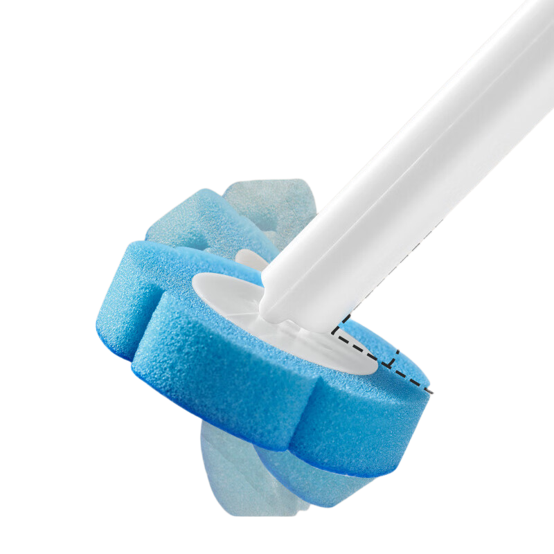 MARYYA Disposable Toilet Brush with Replaceable Heads, 16 Heads, No Dead Angles, Wall-Mounted Cleaning Brush Set