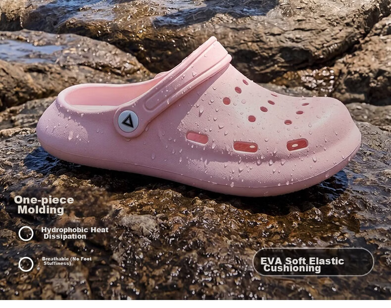 Peak Kids Slippers Hole Shoes for Boys and Girls Ages 6-12, Summer 2026 New Blue Sandals Size 36 2