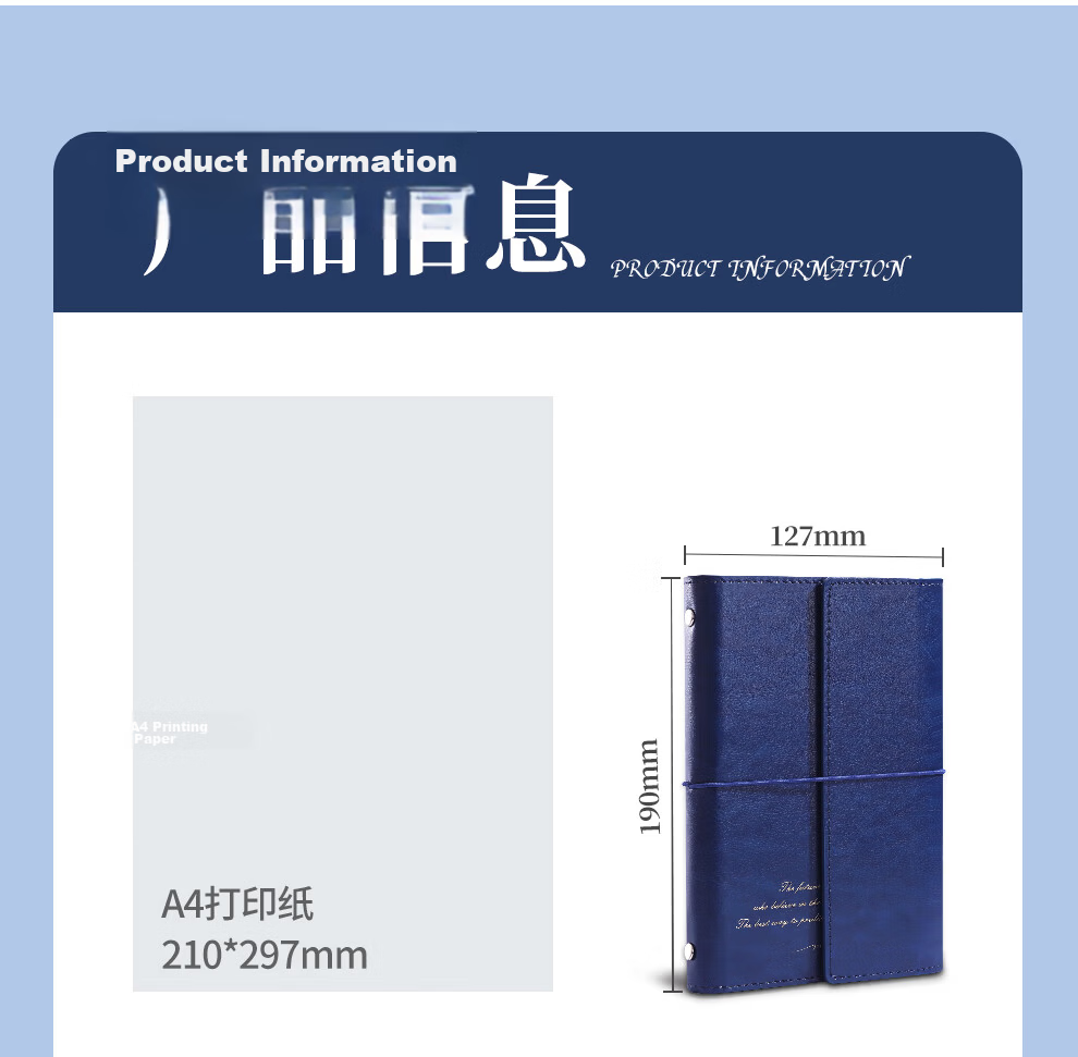 Jiaran Heng Vintage Leather Cover Premium Business Notebook A6 Refillable Notebook Simple High-Quality Customizable Logo Travel Journal Red 5