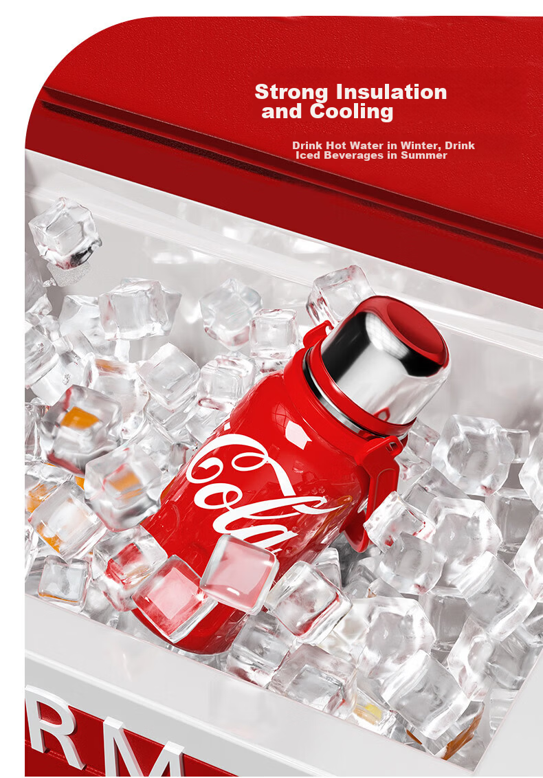 Germ Coca-Cola Collaboration Rhythm Insulated Bottle GE-CK23AW-B35-1 Starlight White 800ml (Piece) 9