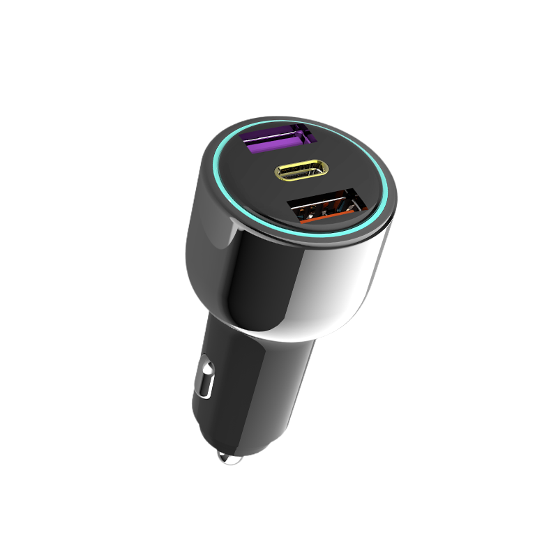 Newman Car Charger 66W/100W Super Fast PD Quick Charge Cigarette Lighter Adapter 3-Port Car Charger