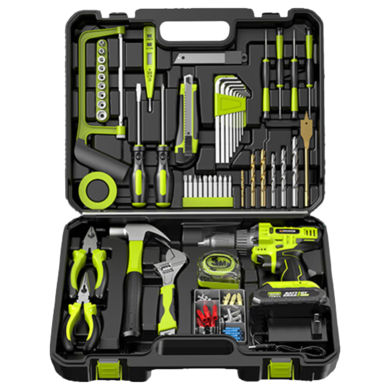 Zhipu 21V Cordless Impact Electric Screwdriver Multi-Function Lithium Battery Drill Household Woodworking Power Tool