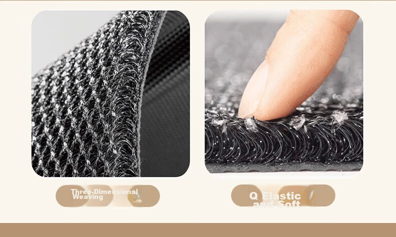 Luoyoute Entrance Door Mat Villa Door Mat Elastic Mesh High-End Non-Slip Dirt-Resistant Wash-Free Door Carpet 7