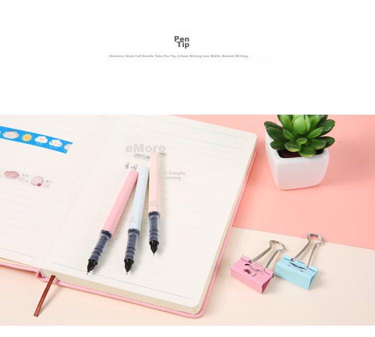 M&G 0.5mm Black Gel Pen Needle Tip Signature Pen Nude Control Series ARP41802A 6-Pack 7
