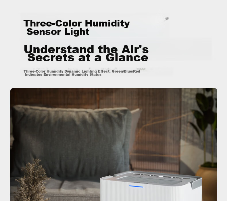AUX Dehumidifier 20L/Day Home Use for Single Room ≤40㎡ Moisture Removal Mold Prevention Drying Machine Smart Humidity Control 24H Timer D2520A 7