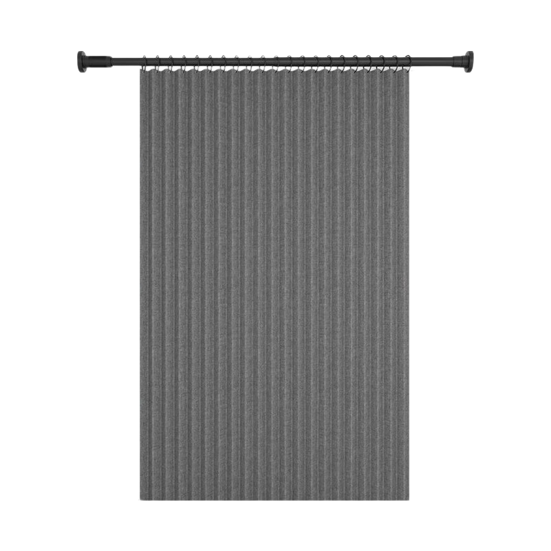 FK Magnetic Invisible Folding Shower Curtain, Waterproof Linen Partition for Bathroom And Shower Room, 180-200cm