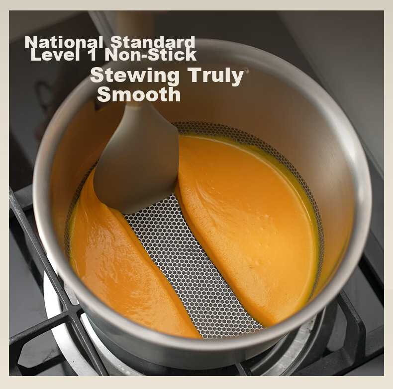 SUPOR JD Exclusive Pure Titanium Milk Pot Non-Coated Lightweight Non-Stick 100% Pure Titanium Plate Milk Pot 18cm Compatible with All Stoves 17