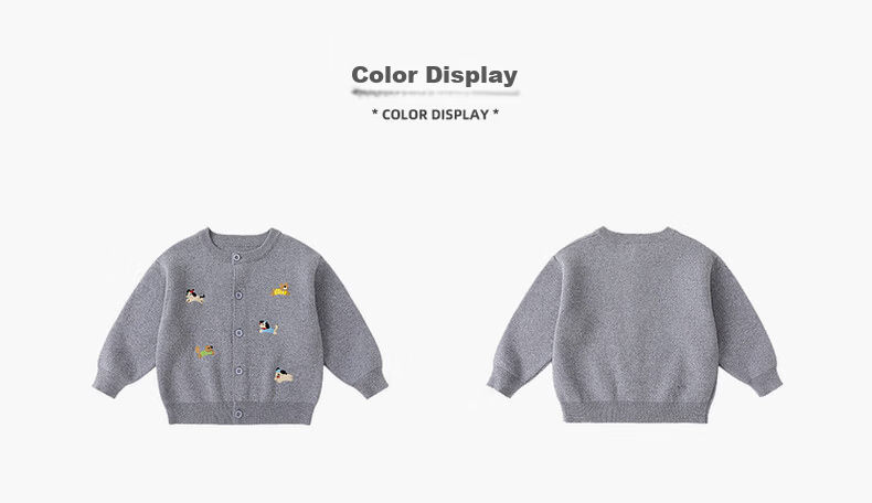 Dudu Baby Cotton Sweater Cardigan Spring Children's Cartoon Jacket Kids Girls Boys Top Floral Pattern Size 80 7