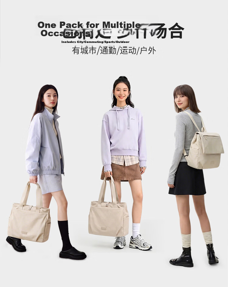 GOLF Casual Women's Backpack 14/16 Inch Laptop Bag Lightweight Shoulder Tote Travel Dual-Use School Bag 36