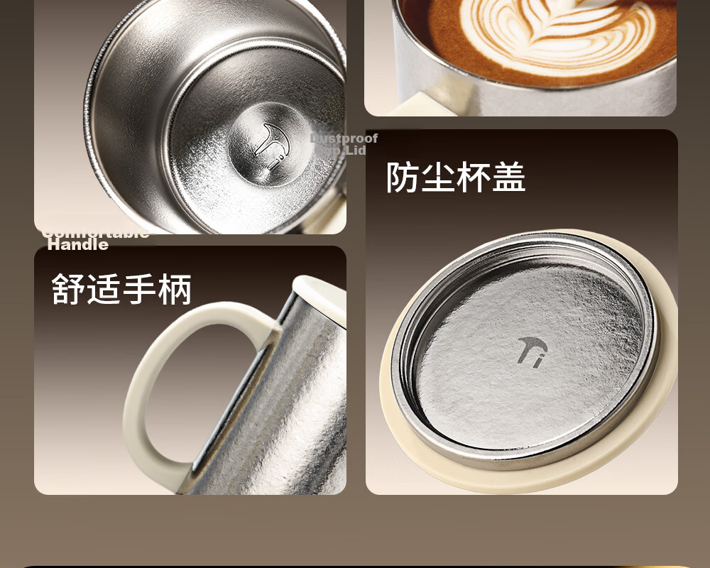 Fuguang Pure Titanium Insulated Mug Unisex High-Value Tea Cup Large Capacity Coffee Water Cup Custom Gift Box Set 4