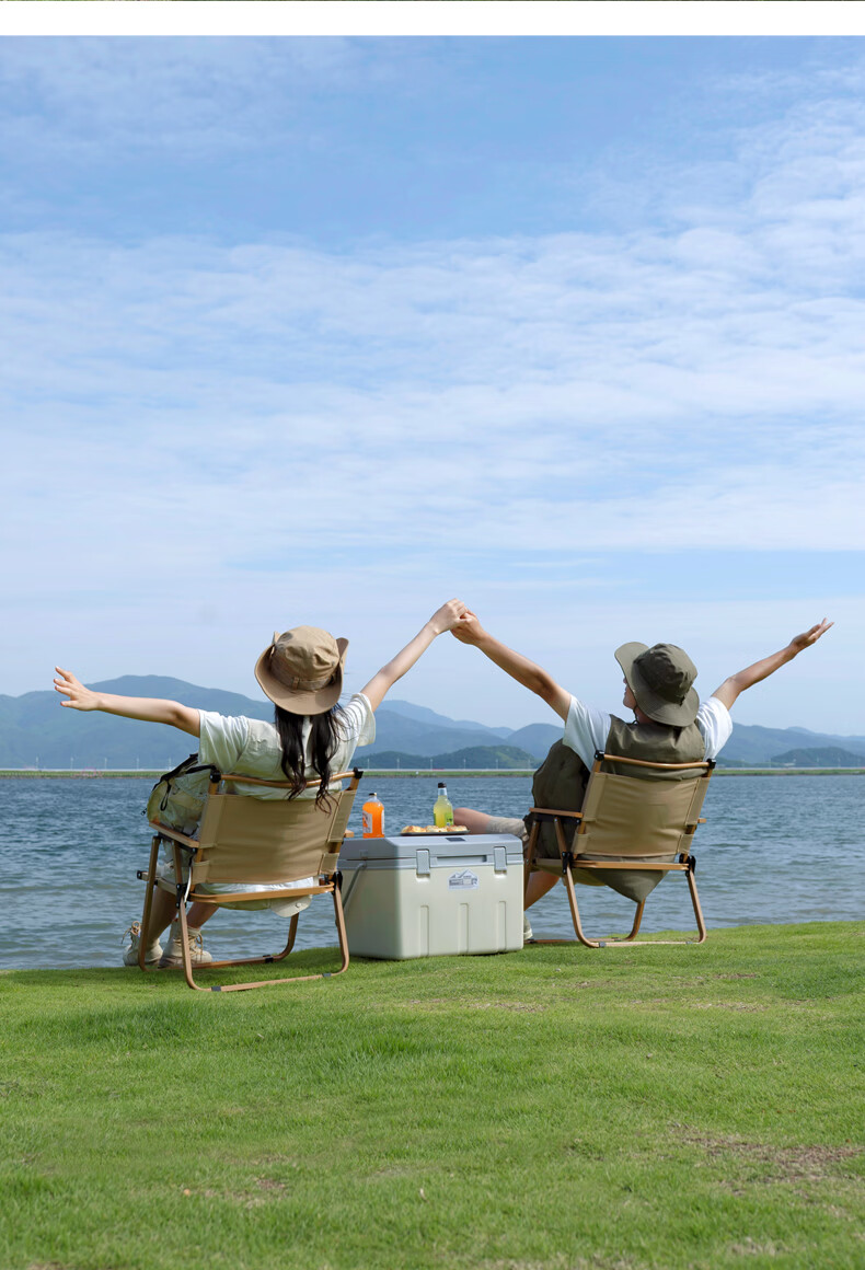 Shanfei Linsike Outdoor Folding Chair Ultra-Light Portable High Load Carbon Steel Beach Fishing Stool Picnic Chair 16