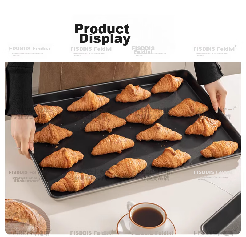 FISDDIS Premium Commercial Non-Stick Baking Tray 60X40X5 Oven Bread Cake Baking Mold Rectangular Pan 23