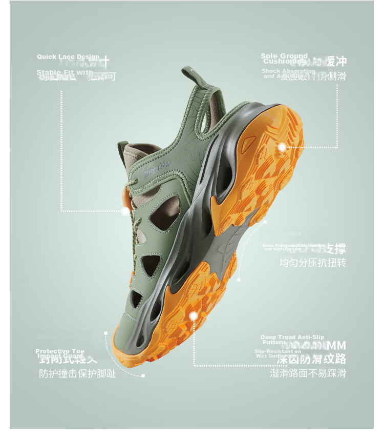 Naturehike Nuoke Professional Creek Shoes Women's 2026 Water Shoes Non-Slip Breathable Swimming Beach Outdoor Hiking Mountaineering Unisex 7